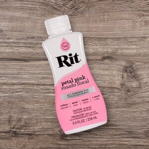 Rit “Petal Pink” 8 fl oz (New/Sealed) - Rit All‑Purpose Liquid Dye